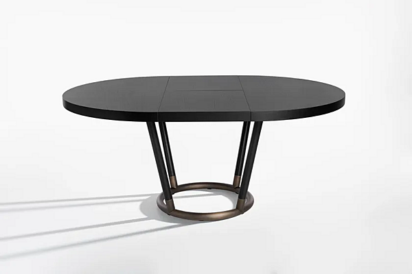 Extending round wooden table Pipe Potocco 885 TC 885/TC factory POTOCCO from Italy. Foto №3