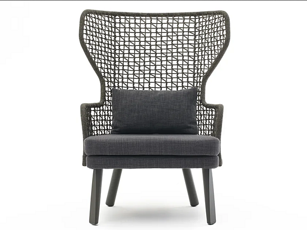 Rope Garden Armchair with Soft Back EMMA VARASCHIN 23655, 23656, 23657, 23658 factory VARASCHIN from Italy. Foto №10