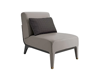 Leather Easy Chair Dilan A.R. Arredamenti D81 factory AR Interiors from Italy