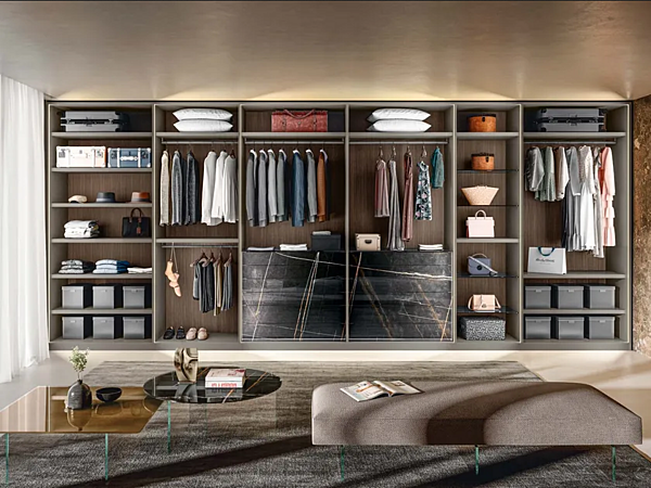 Sectional walk-in wardrobe outfit 1180 LAGO factory LAGO from Italy. Foto №1