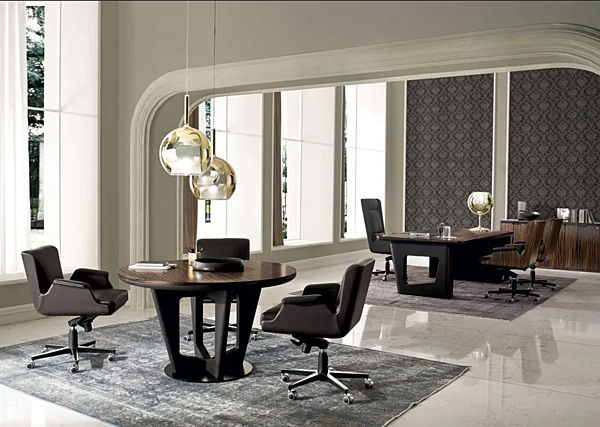 Round wooden meeting table Avatar I 4 Mariani factory i 4 Mariani from Italy. Foto №2