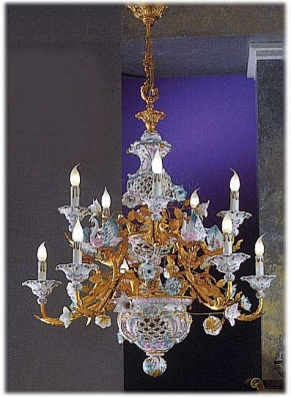 Chandelier FBAI 3133/5+5 factory FBAI from Italy. Foto №1