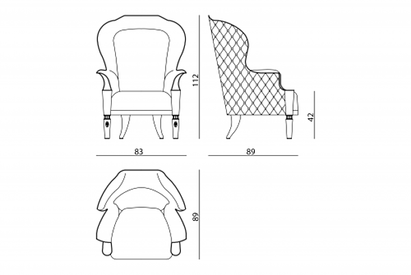 Armchair VISIONNAIRE (IPE CAVALLI) Alice factory VISIONNAIRE (IPE CAVALLI) from Italy. Foto №7