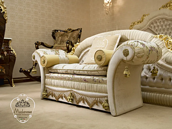 Upholstered Fabric Bench Modenese Luxury Interiors 15518 Upholstered Fabric Bench Modenese Luxury Interiors 15518 factory MODENESE GASTONE from Italy