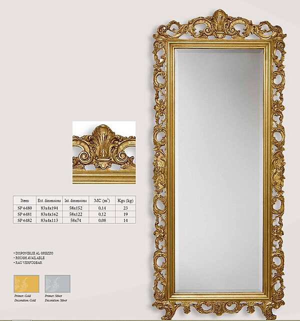 Mirror TONIN CASA SP 6480 factory TONIN CASA from Italy. Foto №1