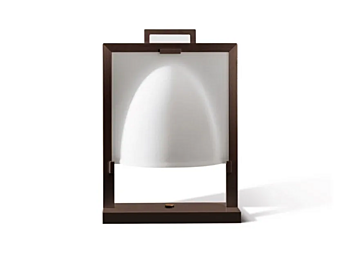 Table lamp made of wood and glass GIORGETTI Nao 45500