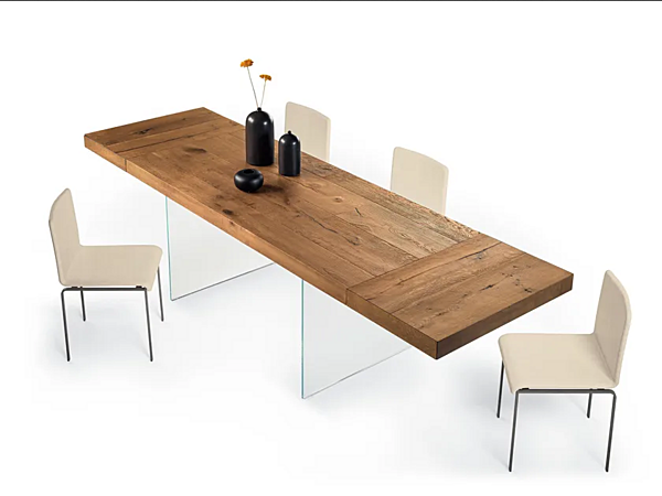 Rectangular wood and glass table LAGO Air 2180 2180 factory LAGO from Italy. Foto №2