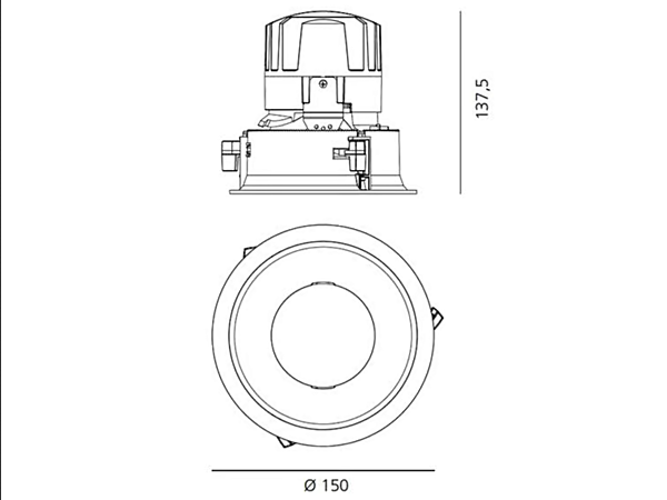 LED Round Aluminium Spotlight Everything Artemide factory Artemide from Italy. Foto №22