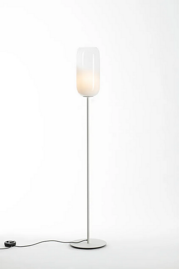 LED floor lamp made of blown glass Gople Artemide factory Artemide from Italy. Foto №4