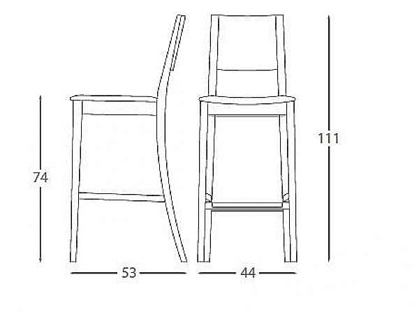 Chair MONTBEL 01581 factory MONTBEL from Italy. Foto №2