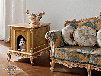 Solid Wood Dog Basket Modenese Luxury Interiors 12675