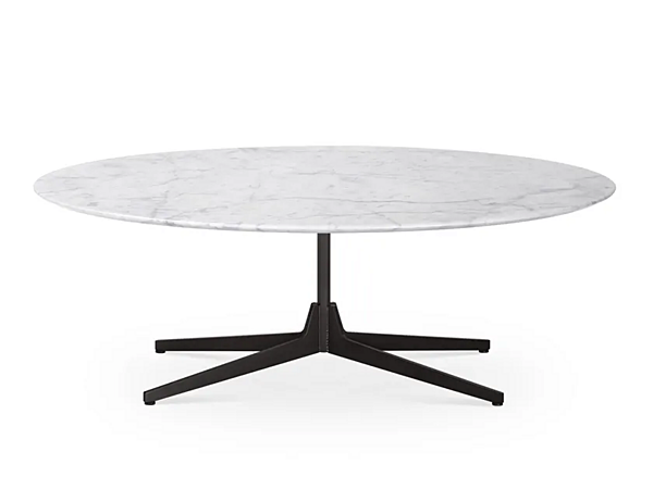Low oval marble coffee table Saba Hexa factory SABA from Italy. Foto №1