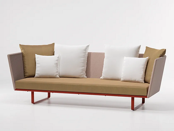 Garden sofa with upholstered back KETTAL Bitta factory KETTAL from Italy. Foto №2