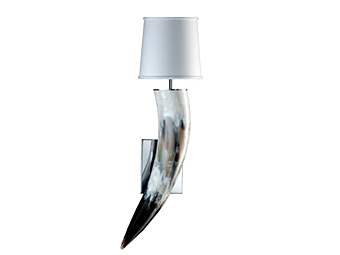 Horn Wall Lamp in Horn Material Gilda 1201 ARCAHORN 1201