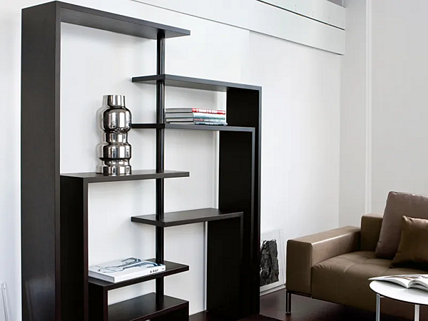 Swivel Freestanding Bookcase in Wood ZANOTTA JOY factory ZANOTTA from Italy. Foto №11