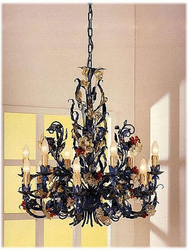 Chandelier MECHINI L186/12 factory MECHINI from Italy. Foto №1