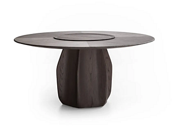 Round wooden table with lazy susan Asterias Molteni & C Round wooden table with lazy susan Asterias Molteni & C factory Molteni & C.(+VITRA) from Italy