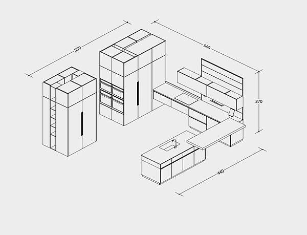 Kitchen ARREX Loft 2.2_ 01 factory ARREX from Italy. Foto №7