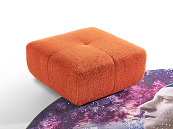 Square fabric pouf AERRE ITALIA