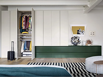 Sectional wardrobe with drawers NOVAMOBILI Gola collection Sectional wardrobe with drawers NOVAMOBILI Gola collection factory NOVAMOBILI from Italy