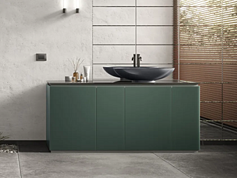 Floor standing crystal vanity unit with doors ARTELINEA Fusion AL 605 Floor standing crystal vanity unit with doors ARTELINEA Fusion AL 605 factory ARTELINEA from Italy