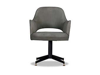 Office chair with upholstered back Colette Baxter factory BAXTER from Italy