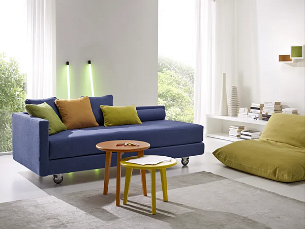 Two Seater Sofa Bed in Fabric with Soft Backrest Duomo Design Mono factory Duomo Design from Italy. Foto №2
