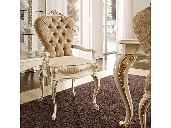 Tufted fabric armchair Ricasoli A.R. Arredamenti 909 factory A.R.ARREDAMENTI SRL from Italy. Foto №2