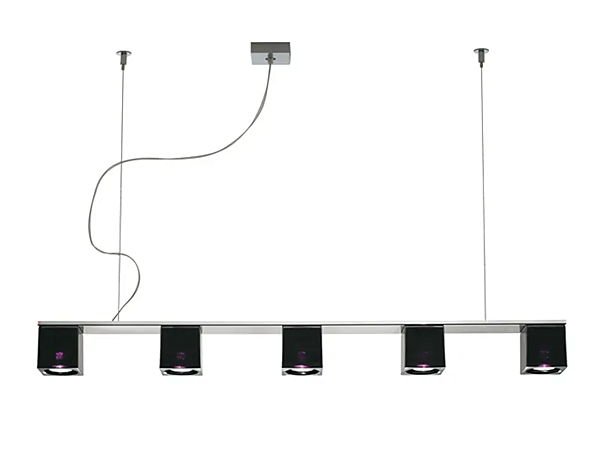 Crystal pendant lamp Cubetto Fabbian factory Fabbian from Italy. Foto №6