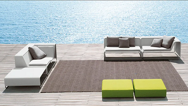 Sectional modular garden sofa island PAOLA LENTI outdoor fabric factory PAOLA LENTI from Italy. Foto №7