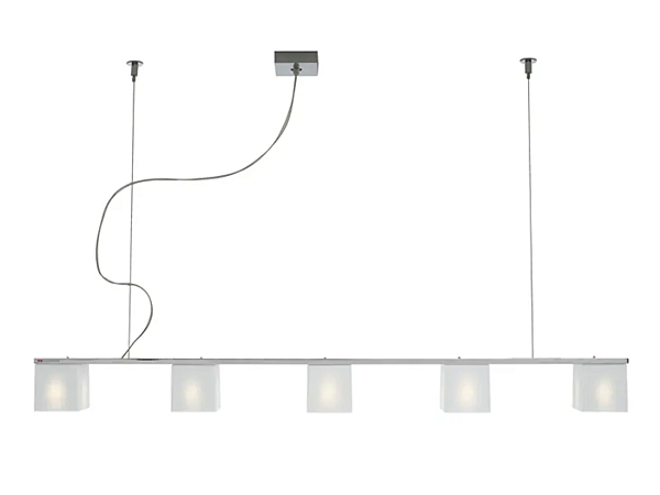 Crystal pendant lamp Cubetto Fabbian factory Fabbian from Italy. Foto №5