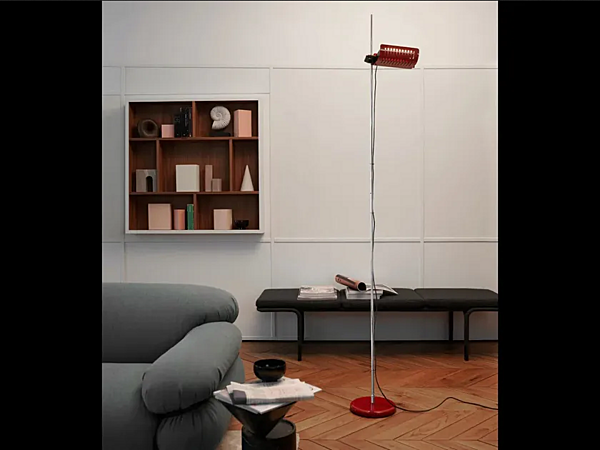 Floor lamp with dimmer Oluce Colombo 626 factory Oluce from Italy. Foto №3