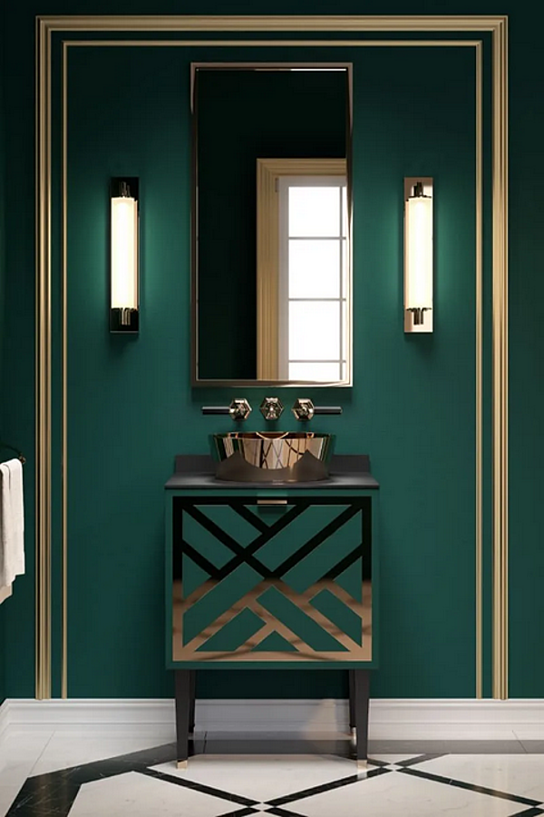 Floor standing wooden vanity unit with drawers Park Avenue Cora 1A PKRCORA1ACES factory Park Avenue from Italy. Foto №9