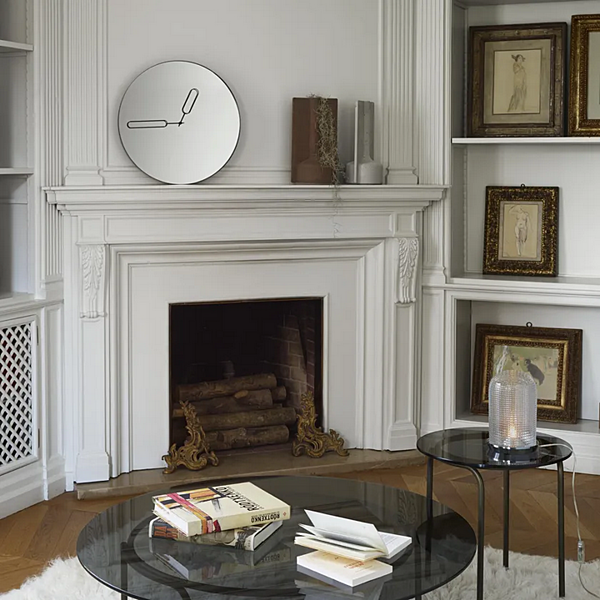 Wall mounted mirrored glass clock LIGNE ROSET 11230580 factory LIGNE ROSET from Italy. Foto №2