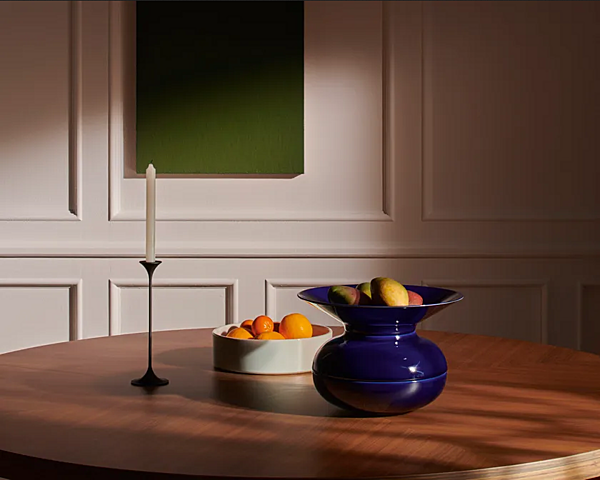 Glossy Enamelled Ceramic Centerpiece CASSINA Torrecotta factory CASSINA from Italy. Foto №5