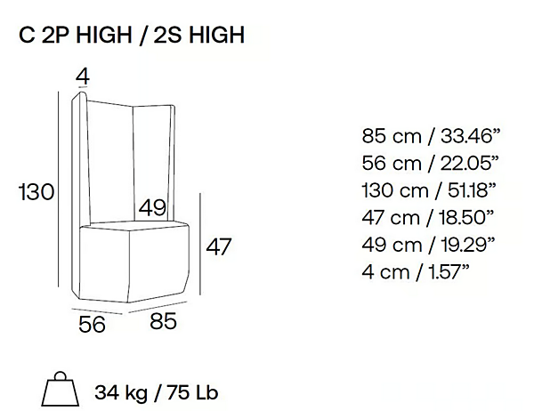 High Back Armchair Tigram High C Adrenalina IMB1050117 factory ADRENALINA from Italy. Foto №5