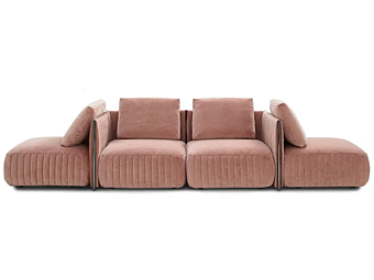 Sectional sofa with removable cover fabric Saba Metis