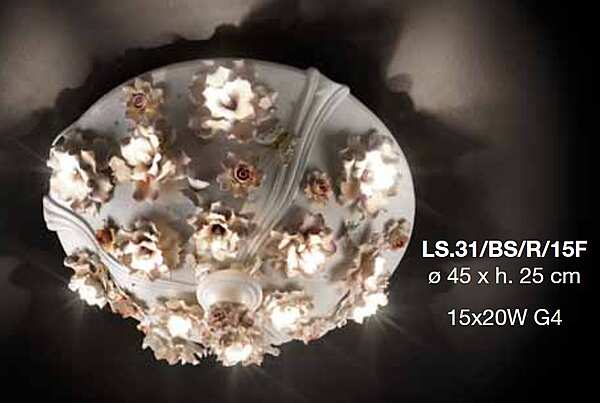 Chandelier LORENZON (F.LLI LORENZON) LS.31/2/BS/R/15F factory LORENZON (F.LLI LORENZON) from Italy. Foto №3