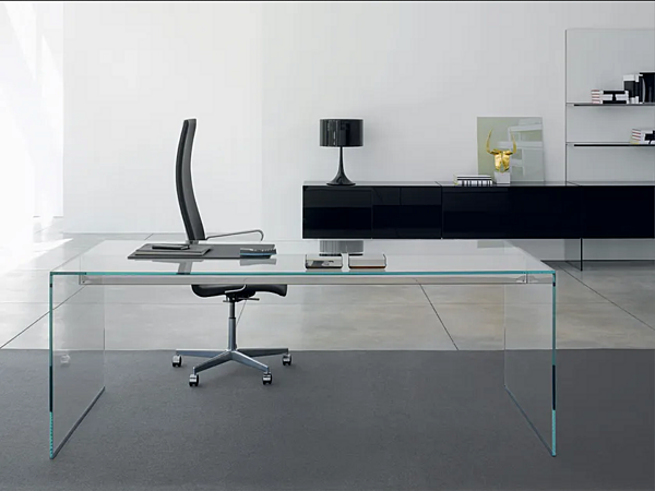 Rectangular Crystal Writing Desk Air Desk Gallotti&Radice factory Gallotti & Radice from Italy. Foto №4
