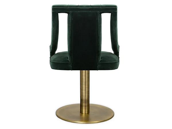 Swivel velvet chair with armrests BRABBU Cayo II factory BRABBU from Italy. Foto №2