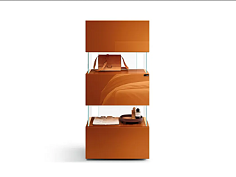 Glass chest of drawers AIR LAGO 0685C 0685C factory LAGO from Italy