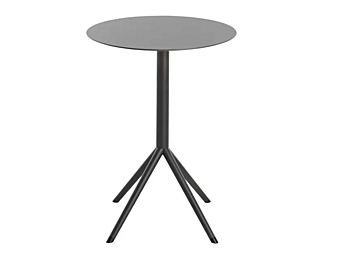 Round Drop Leaf High Table HPL Potocco OTX 887 TSC 887/TSC factory POTOCCO from Italy