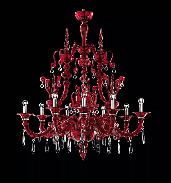 Chandelier Barovier&Toso Dhamar 5596/12 factory Barovier&Toso from Italy. Foto №5