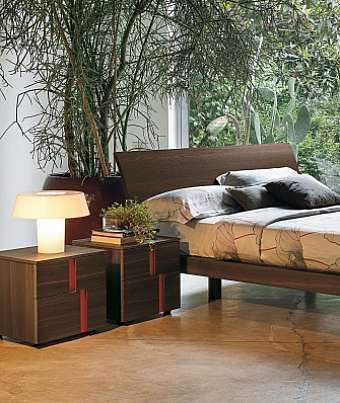 Bedside table TOMASELLA & COMPAS Comodino 2 cassetti Athena 1