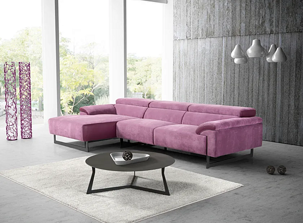 Sectional sofa with chaise longue Egoitaliano Malika factory Egoitaliano from Italy. Foto №3