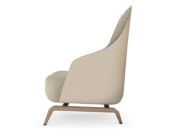 Upholstered fabric armchair with armrests Janet GIORGETTI factory GIORGETTI from Italy. Foto №4