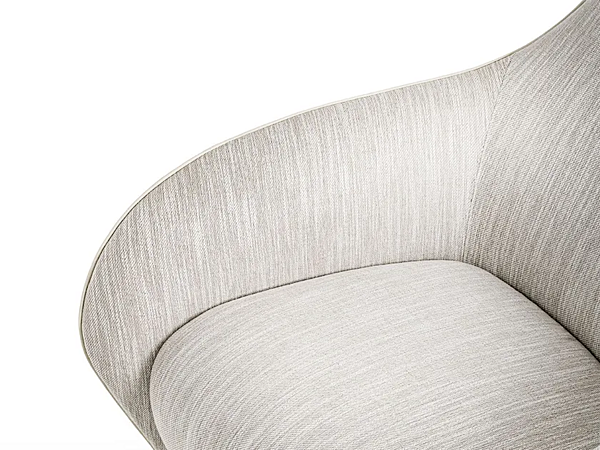 Fabric armchair with removable cover GIORGETTI Tie XL 74400, 74405 factory GIORGETTI from Italy. Foto №5