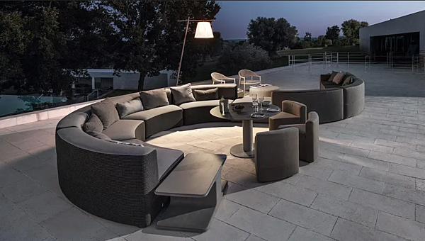 Garden Easy Chair with Removable Cover Synthetic Fibre VARASCHIN 2340 factory VARASCHIN from Italy. Foto №14