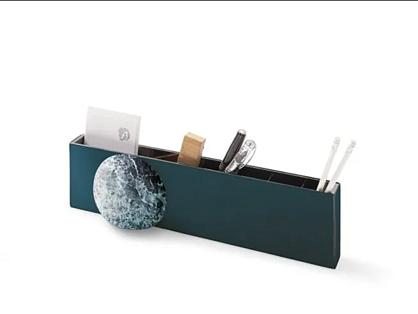 Leather Pen Holder Organizer GIORGETTI factory GIORGETTI from Italy. Foto №3