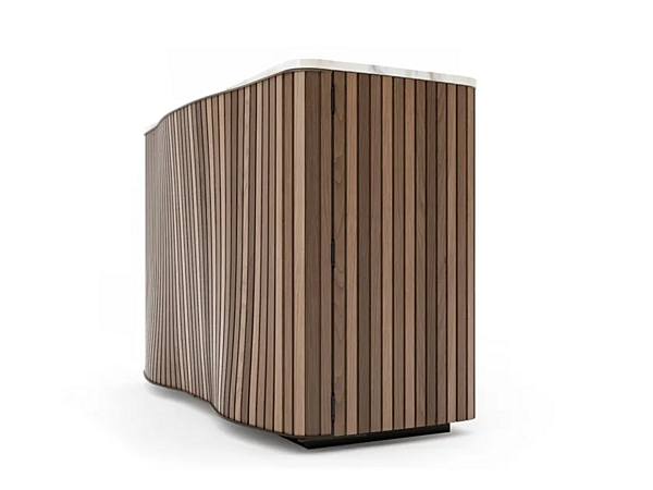 Walnut Bar Cabinet GIORGETTI Kiri 86500 factory GIORGETTI from Italy. Foto №1